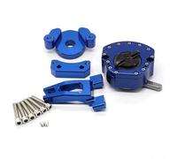 HPZPRPCEW Para Yamaha YZF R25 R3 YZF-R3 YZF-R25 2014 2015 2016 2017 2018 CNC Juego De Montaje Soporte Amortiguador Dirección Motocicleta Aluminio(Azul)