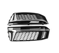 HPZPRPCEW Rejilla De Luz Antiniebla Delantera Para A4 B9 S-Line S4 2016 2017 2018 Color Negro Brillante 1 Par Malla De Panal(Cromo)