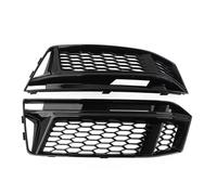 HPZPRPCEW Rejilla De Luz Antiniebla Delantera Para A4 B9 S-Line S4 2016 2017 2018 Color Negro Brillante 1 Par Malla De Panal(NEGRO)