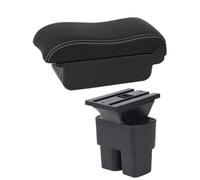 HPZPRPCEW Reposabrazos Auto Para N&issan Para NV200 Caja Reposabrazos Para NV200 Evalia Caja Almacenamiento Interior Piezas Retrofit Accesorios Auto(B3 Negro blanco 3USB)
