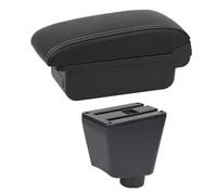HPZPRPCEW Reposabrazos Para R&enault Para Clio 4 Reposabrazos Para Captur Para Clio 3 III IV Reposabrazos Coche Almacenamiento Portavasos Cenicero(B1 Línea Blanca)
