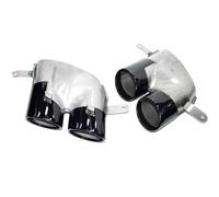 HPZPRPCEW Silenciador Para A6 A7 2016 2017 2018 Versión Mejorada S6 S7 Con Tubo De Escape De Cuatro Salidas Y Boquilla De Acero Inoxidable(NEGRO)