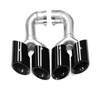 HPZPRPCEW Tubo De Escape Cuádruple Para VW Para Touareg 2012-2017 Punta De Escape De Acero Inoxidable Negra - Boquilla Para Tubo De Escape(Negro B)