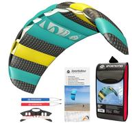HQ 11768255 Symphony Beach Aqua 1.8 | Esterilla doble con cordones de 70 kp, 2 x 25 m, con trabillas, dragón, para niños y adultos, 60 x 180 cm