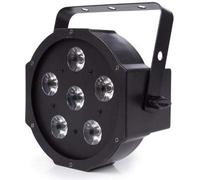 HQ de Power Flat Par de 6 x 3 W RGB de LED, plástico, 2 G7, 13 W, Negro, 25 x 24 x 15 cm