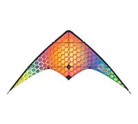 HQ Design Ecoline - Cometa de aviación doble para adultos y niños a partir de 14 años, 80 x 160 cm, incluye cuerdas de poliéster de 40 kp, 2 x 30 m en bobinas, 2 - 5 Beaufort