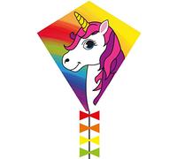 HQ HIGH QUALITY DESIGN- Ecoline: Kinderdrachen Eddy Unicorn 50 cm Cometa Infantil, Color Unicornio. (Invento GmbH 102101)