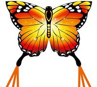 HQ-Invento- Butterfly vlinder Cometa de Mariposa, Color monarca, 95 x 120 + 190 staart (102224)