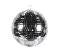 Hq-power bola de espejos 30 cm, mirror ball con espejos de vidrio, ilu