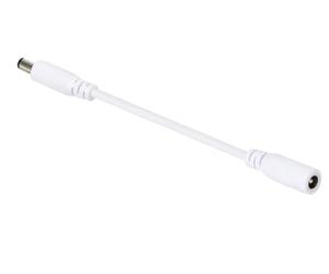 HQ-Power Cable alargador, 24 V CC, 3 A, clavija de CC de 5,5 x 2,1 mm, macho-hembra, 20 AWG, 2 m, blanco