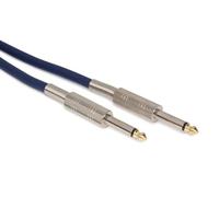 HQ-Power Cable de altavoz, 2 x Jack 6.35 mm, mono, 10 m, protección de cables, perfecta para la transmisión de sonido