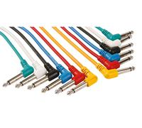 Hq-power cable de parche, conjunto, 6 colores, 2 x jack 6.35 mm mascul