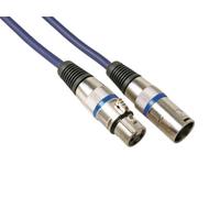 HQ-Power Cable DMX 10m, XLR macho-hembra, conectores chapados en oro, cobre OFC puro, 100-110 Ohm, compatible DMX512, para iluminación LED, DJ, escenario, teatro y controlador