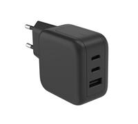 Hq-power cargador rápido universal gan, 1x usb-a qc y 2x usb-c pd, pa
