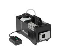 HQ-Power Máquina de Humo, 600 W, Mando a Distancia por Cable Fijo con indicador LED, Tiempo de Calentamiento rápido, Salida de Humo 283 m³ por Minuto, depósito extraíble de 0,5 litros, compacta y