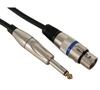 Hq power pac112 cable de audio 10 m xlr (3-pin) 6,35mm negro