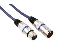 Hq power professional dmx 1m cable de audio xlr (3-pin) negro