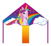 HQ- Unicornio Simple Flyer, 102139, Rosa, 85 x 42 cm