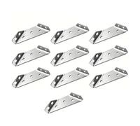 HQABCUTR 10/20/40 Uds. Conectores de Muebles de Soporte Fijo Derecho de 90 Grados con código de ángulo de Acero Inoxidable Grueso