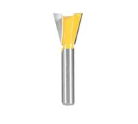 HQABCUTR Broca de fresado for unión de cola de milano con vástago de 8 mm, fresa de carpintería de 14 grados for brocas de grabado y fresa frontal.