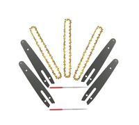 HQABCUTR Juego de cadena de motosierra de 6 pulgadas y 37 eslabones, barra guía y sierra for herramientas de carpintería Craftsman