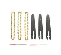 HQABCUTR Juego de cadena de motosierra de 6 pulgadas y 37 eslabones, barra guía y sierra for herramientas de carpintería Craftsman