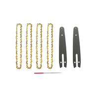 HQABCUTR Juego de cadena de motosierra de 6 pulgadas y 37 eslabones, barra guía y sierra for herramientas de carpintería Craftsman