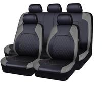 HQAUNJ 9 Piezas Fundas Asientos Coche para VW Volkswagen T-Cross T-Roc T-Roc Sport Caravelle Sharan Passat S，Asientos y reposacabezas,Accesorios（Gris）