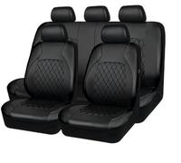HQAUNJ 9 Piezas Fundas Asientos Coche para VW Volkswagen T-Cross T-Roc T-Roc Sport Caravelle Sharan Passat S，Asientos y reposacabezas,Accesorios（Negro）