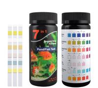 hqclothingbox Kit de Tiras reactivas 7 en 1 PH Test Fish Tank Water Tropical Aquarium Pond Water Test Strips Kit (100)