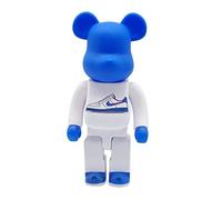 HQDFCNM Bearbricks,400％ 28cm/11in Bloques de construcción de Osos violentos Oso de Juguete Colección de Amantes Sala de Estar/Estuche de exposición Estatua de Escultura Decorativa(Blue)