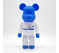 HQDFCNM Oso violento Bloques de construcción Oso, 28cm/11in Recoger Estatuas 400％ Modelo Hecho a Mano Coleccionable Juguete Regalos para niños y niñas(Blue)