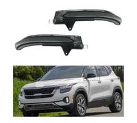 HQEJKCIOF espejo retrovisor indicador luz Luz Señal Espejo Retrovisor Lateral Izquierdo Y Derecho Para Automóvil Para Kia Para Seltos 2020-2022 Giro Automático Freno
