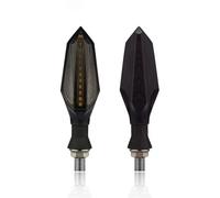 HQEJKCIOF Intermitentes Motocicleta Indicador LED de señal giro Universal para motocicleta M10, luz ámbar 12V, flecha secuencial que fluye