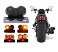 HQEJKCIOF Intermitentes Motocicleta Luz trasera de uso General para motocicleta, luz freno y parada, matrícula, indicadora señal giro