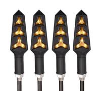 HQEJKCIOF Intermitentes Motocicleta Para Daytona 600 650 675 955i para velocidad para cuatro para lámpara de señales giro TRIPLE relé integrado luz intermitente parada freno