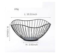 HQGFUYDGW Cesta de Fruta de Metal, Cuenco Simple for Frutas, de Hierro de Varios tamaños, for Guardar Pan, Verduras, Huevos, postres, Organizador(A1)