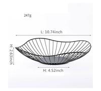 HQGFUYDGW Cesta de Fruta de Metal, Cuenco Simple for Frutas, de Hierro de Varios tamaños, for Guardar Pan, Verduras, Huevos, postres, Organizador(B1)