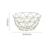 HQGFUYDGW Cesta de Fruta de Metal, Cuenco Simple for Frutas, de Hierro de Varios tamaños, for Guardar Pan, Verduras, Huevos, postres, Organizador(D2)