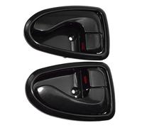 HQGQCEZEK 1 Par Interiores Puerta Coche Delanteras Traseras Izquierdas Derechas Cromadas Negro Para Hyundai Para Accent 2000-2006 82610-25000 82620-25000 Manija Puerta Interior(Black)