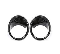 HQGQCEZEK 2 Piezas Fibra Carbono ABS Marco Luz Antiniebla Delantera Cubierta Anillo Lámpara Embellecedor para B&MW X1 2016-2019 Accesorios Exteriores Coche(Fibra de Carbon)