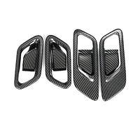 HQGQCEZEK 4 Uds Manija Puerta Interior Coche Cubierta Cuenco Pegatina Marco Cuenco Puerta Coche Pieza Para Nissan Para X-trail Para Rogue T33 2021 2022