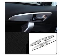 HQGQCEZEK Cubierta Cuenco Para Manija Puerta Interior Coche Marco Embellecedor Guarnición Bisel Para Mitsubishi Para Eclipse Para Cross 2018 2019 (ABS Chrome)