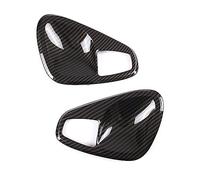 HQGQCEZEK Cubierta Manija Reposabrazos Puerta Coche Para Smart Para Fortwo 451 2009-2014 Calcomanías Marco Cuenco Puerta Ajuste Fibra Carbono Interior (Inner Handle-Carbon1)