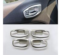 HQGQCEZEK Diseño Coche 4 Uds ABS Accesorios Cromados Manija Puerta Interior Marco Cuenco Pegatina Para Jeep Para Brújula 2017 2018