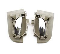 HQGQCEZEK Manija Puerta Interior 1 Par De Manijas De Puerta Interior De Coche Color Beige Cromado Izquierda Derecha Para PEUGEOT 206 207 206cc Para Citroen C2 Embellecedor Manija Puerta