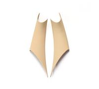 HQGQCEZEK Manija Puerta Interior 2 Uds Panel Puerta Interior Coche Manija Interior Cubierta Protectora Embellecedor Negro Para B&MW 3/GT 4 Series F30 F35 2012-2018 Embellecedor Manija Puerta(Beige)