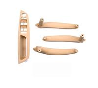 HQGQCEZEK Manija Puerta Interior 4 Unids/set Reposabrazos Coche LHD Manija De Puerta Interior Panel Interior Cubierta Embellecedora Para B&MW E70 E71 X5 X6 2007-2013 Embellecedor Manija Puerta(Beige)