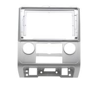 HQGQCEZEK Marco para Audio Kit Marco para Radio Coche 9 Pulgadas 2 DIN Estéreo Reproductor DVD Soporte para Consola Central para F&ORD para Escape 2007-2012 Panel Audio Coche(Plata)