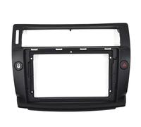 HQGQCEZEK Marco para Audio para Citroën C4 para Quatre Marco Radio Estéreo 2 DIN Pantalla Grande 9 Pulgadas Reproductor Android Kit Montaje En Tablero Panel Audio Coche(Black)